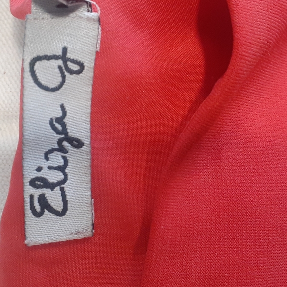 Eliza j women's red faux wrap dress size 4p - Picture 13 of 17